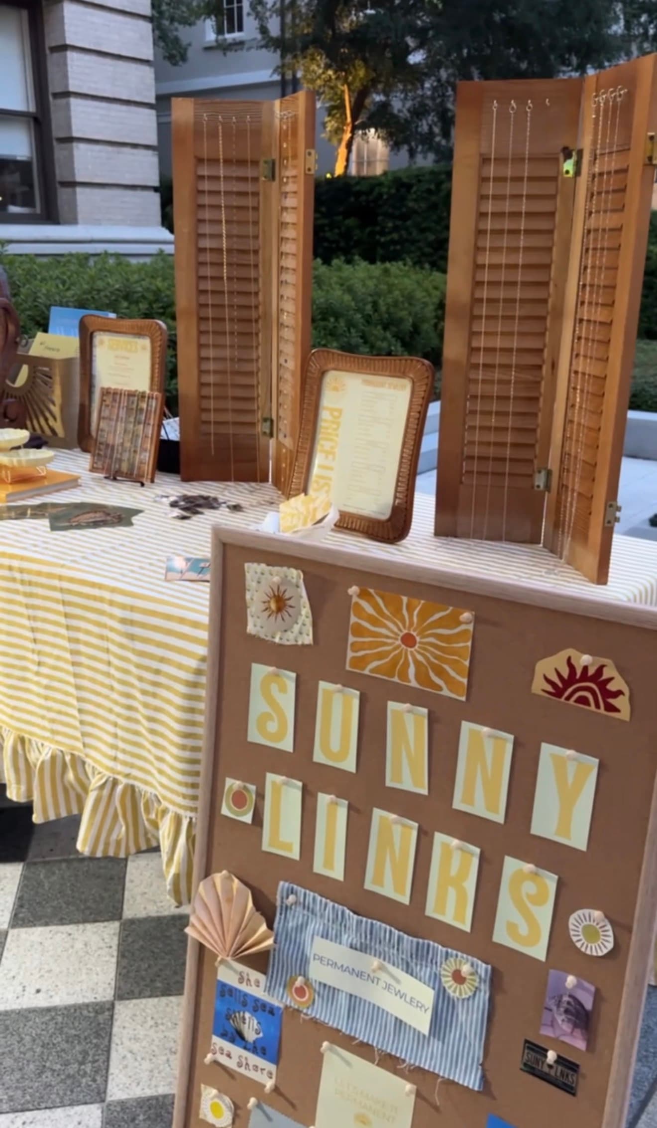 A vendor table at the last Self-Care Social